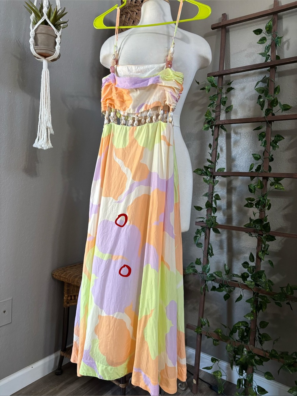 AMUR Georgie Beaded Waist Midi dress - Picture 16 of 16